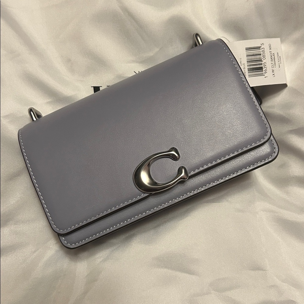 NWT Coach 1941 Bandit Crossbody in Silver / Grey Blue